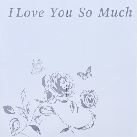 Film for flowers matte, "Recognition of love", 58x58cm, white-2
