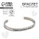 Bracelet with an engraving "Shine every day", 6.7 cm