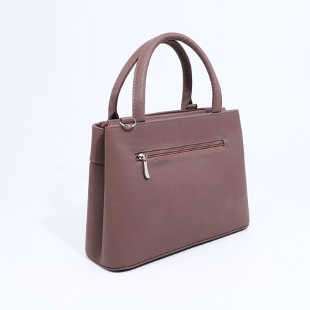 Olivi-tout bag on lightning, brown color-1