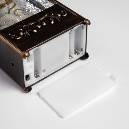 LED figure "Lantern with an angel" 10.2 × 23 × 5.8 cm, plastic, AAX3 batteries (not in the kit), USB, glow warm white-4