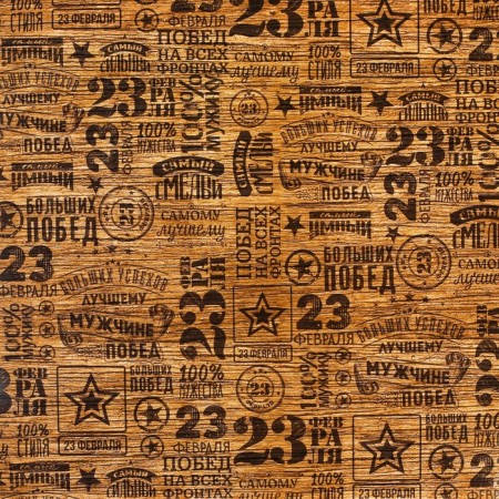 Paper Packing Gloss "The Brave", February 23, 100 x 70 cm-2