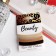 Hair gum "Trio" (set 3 pcs) 5.5 cm, brown shades