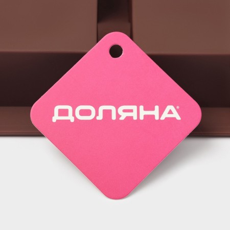 Baking uniform “rectangle”, silicone, 21.5 × 15.3 × 3.7 cm, 4 cells (7.7 × 4.8 cm), brown-6