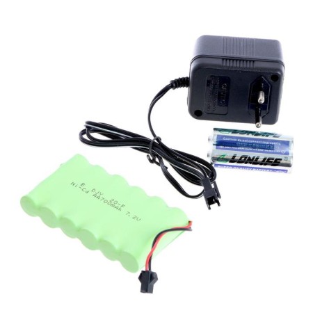 The radio -controlled “defender”, with a battery, light and sound effects, brown color-4