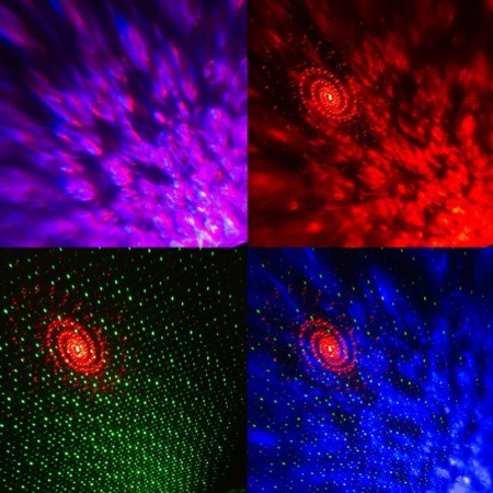 Light device "Universe" 11 cm, laser, speaker, remote control, glow of multi, 5 V-1