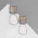 Earrings Assorted "Vakanda" Connection of figures, color silver