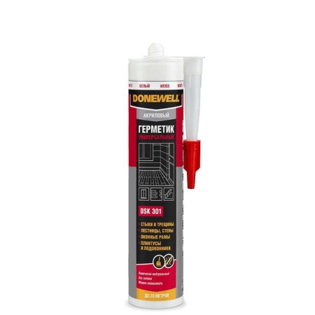 Acrylic universal sealant Donewell Kudo, DSK-301, White, 260ml