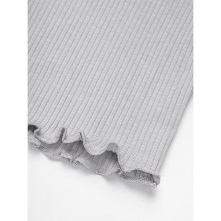 Топ для девочки, рост 128 см, цвет серый-6