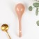 A ceramic spoon for salad "Cream", 22.2 × 6.8 × 4.5 cm, pink color