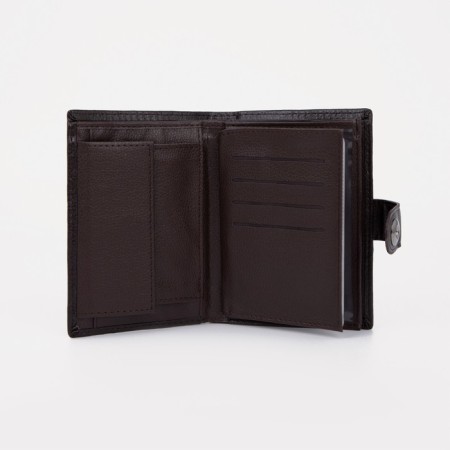 Male purse on Magnet, 3 in 1, department for auto documents and passports, black color-2