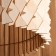 Wooden lampshade "Ball with zigms", d = 45cm