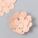 The workpiece of Foamiran "Flower Curly" 10x9.5 cm set 5 pcs. Ribbed peach
