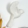 Decor wall ceramics "White Bird" 6.6x12.2x19.2 cm