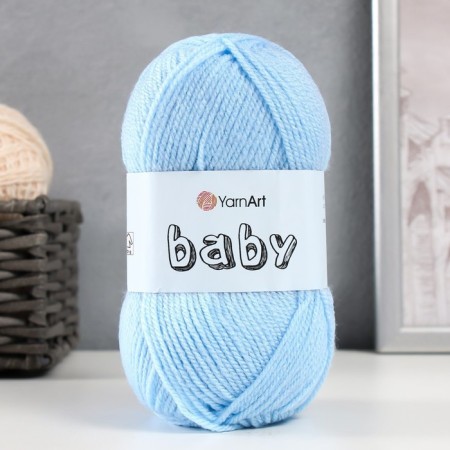 Baby yarn 100% acrylic 150m/50g (215 blue)-4