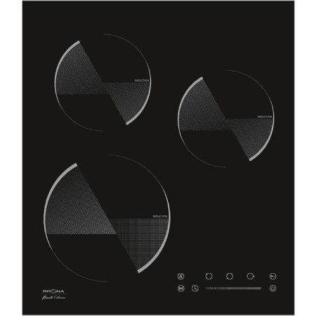 Krona Ombra 45 BL, induction, 3 burners, sensor, black