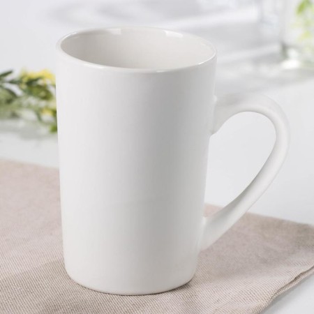 Porcelain share mug "Banger of Love", 380 ml, white color-1