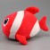 Soft toy "Fish", 19 cm, red color