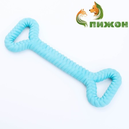 Dog toy "Big Bone", TPR, Massage, 32 x 11, Blue-1