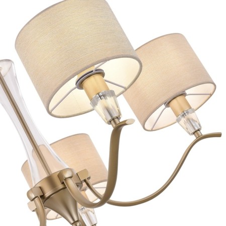 Suspended EVOLUCE lamp. Sle1126-203-05. Cassia. 5x40 watts, E14, 68x68x39 cm, Shampan-2