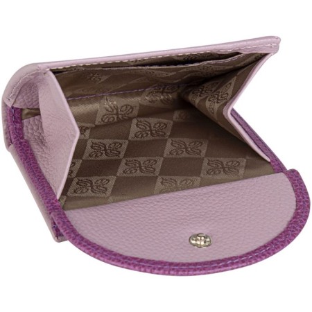 Wallet on the button, the map for maps (3)/coins/bill, lilac color 10.2x9.5x3cm-1