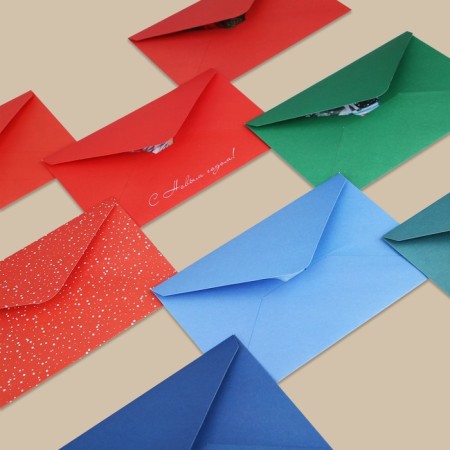 A set of gift envelopes "Happy New Year", 16 pieces, 11 x 15 cm, New Year-2