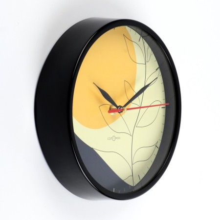 Wall clock, D-20 cm, interior, "leaves", silent-1