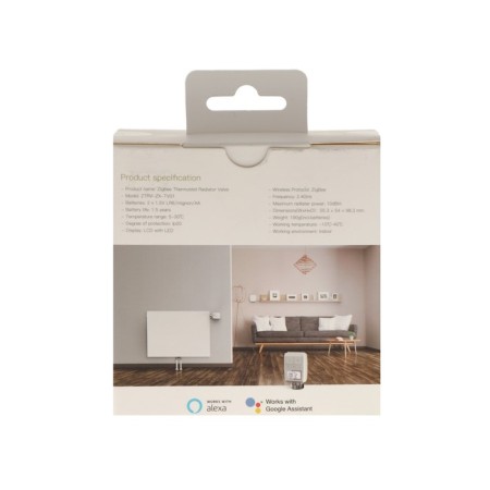 Thermostatic head of MOES ZTRV-ZX-TV01 Zigbee, display, temperature maintenance, timer-2