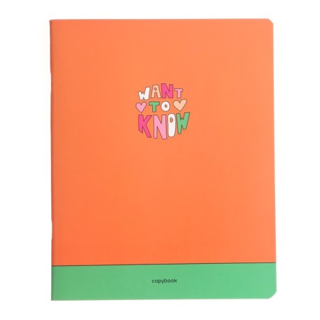 Notebook A5 48 sheets in the BG cage "Hey, learn!", Cover Cover Cardboard, Mix-2