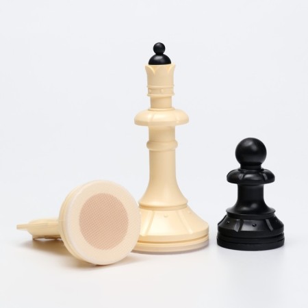 Grandmaster chess with checkers, 40x40 cm, set 2v1 "Aivengo" King H = 10 cm-5