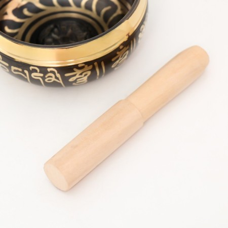 Singing Chalice Metal "Hieroglyphs" with a resonator 4.5x9.5x9.5 cm-1
