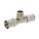 ValTec tee-press, 20 mm x 1/2 "external thread x 20 mm