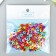 Beads for creativity plastic "Multi -colored numbers" set of 20 g 0.7x0.7 cm