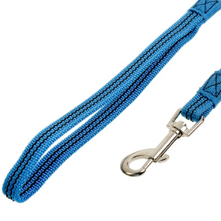 The leash zoonik is nylon with latex thread, 7 m x 1.5 cm, blue-1