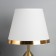 Table lamp "Jean" 1x40W E27 white/bronze 25x25x40cm