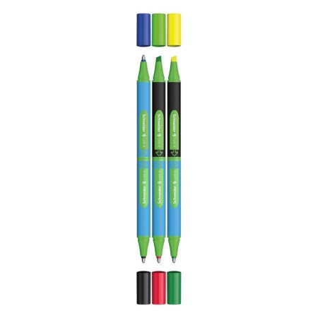 Two-sided set, ballpoint pen + Schneider "Link -it" 04zv., 1.4mm/4mm, cardboard packaging, euro suspension-5