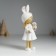 Polystone souvenir "Girl in a hat with ears, with a lamb" MIX 8x6x22 cm