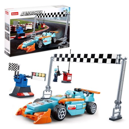 Constructor Racing machine "Bolid" Sluban Autogan, 210 parts, 6+