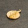 Souvenir purse "Golden mouse on a coin", tin, 0.6x2.2x1.6 cm