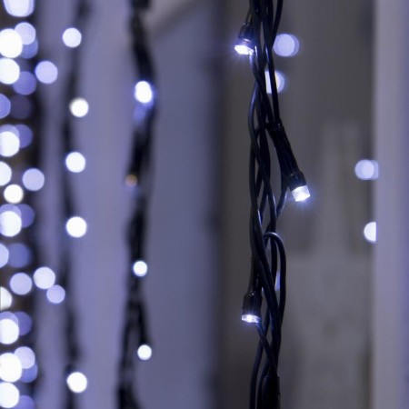 Girlynda "Waterfall" 2 × 1.5 m, IP44, UMS, dark thread, 400 LED, white glow, 8 modes, 220 V-1