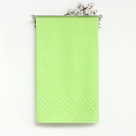 Terry towel Baldric 100x150cm, green color, 350g/m2, 100% cotton