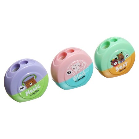 Plastic Meshu "Best Friends", 2 holes, mix