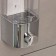Mechanical dispenser for antiseptic and liquid soap, 500 ml, silver color