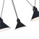 Suspension lamp ST LUCE. SL1804.403.03. Svevo. 3x60 watts, E14, 58x58x17 cm, black color
