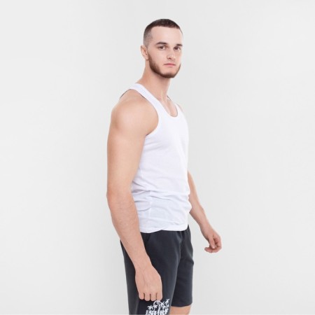 T -shirt male, white color, size 50-1