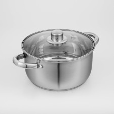 Grette stainless steel pan, 4.2 l, d = 22 cm, with a lid, the capsule, induction