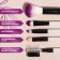 A set of makeup brushes, 5 objects, black/white color