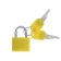 The castle of a hinged suitcase, 20x35 mm, small, yellow