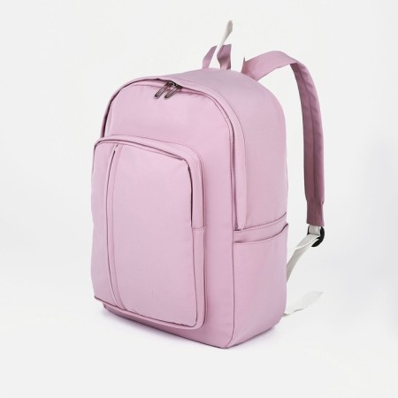 Young backpack from textiles on lightning, 5 pockets, pink color-2