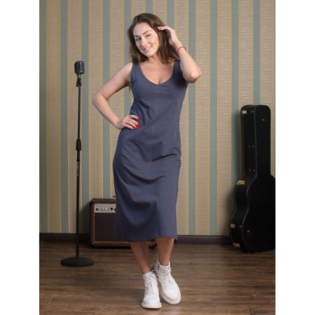 Women's dress, size 56, gray color