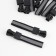 The castle automatic reflective for the zipper "Tractor", No. 5, 10 pcs, black color